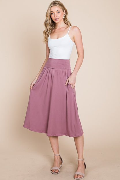 Midi Length Skirt